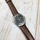 1954 Omega Automatic Watch Cal. 490 17 Jewels Wristwatch 34mm S.S. Black Dial