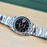 2004 Rolex Datejust Turn-O-Graph Watch 36 116264 Black Dial Oyster Bracelet - Cal. 3135