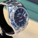 2004 Rolex Datejust Turn-O-Graph Watch 36 116264 Black Dial Oyster Bracelet - Cal. 3135