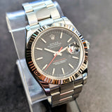 2004 Rolex Datejust Turn-O-Graph Watch 36 116264 Black Dial Oyster Bracelet - Cal. 3135