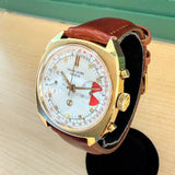 1960s Favre-Leuba Chronograph Watch 30232 Valjoux 23 Manual Wind Wristwatch