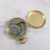 1934 Elgin B.W. Raymond Pocket Watch Railroad Grade 506 Lever Set 21 Jewels 16s Openface 10K G.F. Up Down Indicator