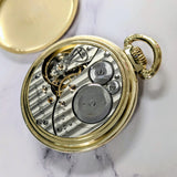 1934 Elgin B.W. Raymond Pocket Watch Railroad Grade 506 Lever Set 21 Jewels 16s Openface 10K G.F. Up Down Indicator