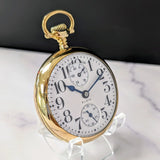 1910 Elgin B.W. Raymond Pocket Watch 18s Railroad Grade 240 Lever 19J Up Down Indicator