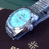 Bremont Terra Nova 38 Turquoise Automatic Watch "One of 100" TN38-ND-SS-TQ-B - ALL Original, Box & Papers