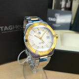 TAG Heuer Aquaracer Watch WAY1120.BB0930 Date Two-Tone S.S. - Brand-New B/Papers