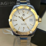 TAG Heuer Aquaracer Watch WAY1120.BB0930 Date Two-Tone S.S. - Brand-New B/Papers