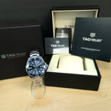 TAG Heuer Aquaracer Watch WAY111C.BA0928 Blue Dial ALL S.S. - Brand-New B/Papers