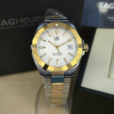 TAG Heuer Aquaracer Watch WAY1120.BB0930 Date Two-Tone - Brand-New B/Papers