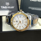 TAG Heuer Aquaracer Watch WAY1120.BB0930 Date Two-Tone - Brand-New B/Papers