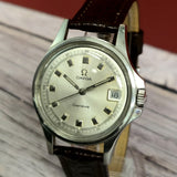 1968 Omega Geneve Watch 136.015 Cal. 613 Date 35mm S.S. Wristwatch