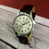 1968 Omega Geneve Watch 136.015 Cal. 613 Date 35mm S.S. Wristwatch