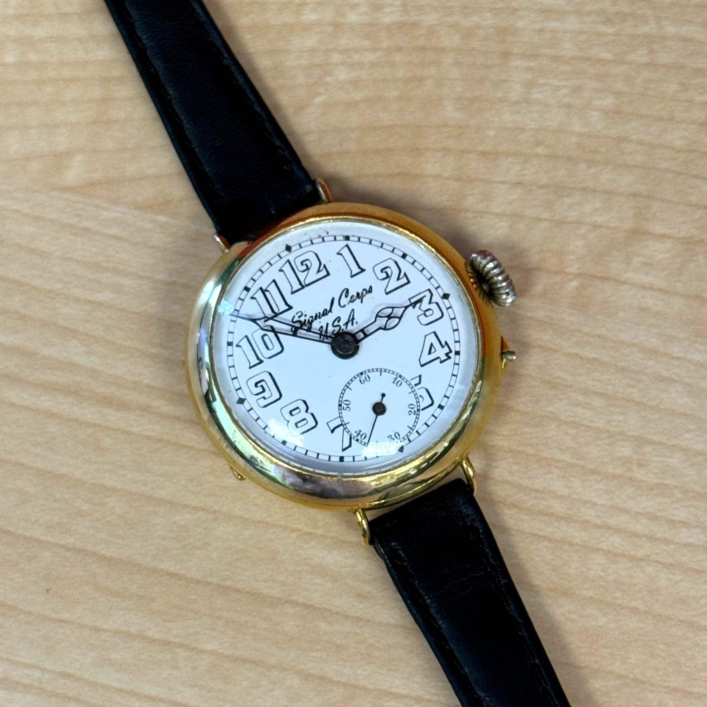 RARE Vintage Signal Corps. U.S.A. Trench Watch 33mm WWI Era Military W ...