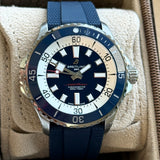 Breitling Superocean Automatic 46 Watch A17378 Chronometer Blue Dial - Box & Papers!