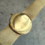1974 Audemars Piguet 18K Gold Dress Watch Black Dial & Diamond-Set Hands Cal. 2003/1 Ultra Thin