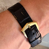 Circa 1960 Patek Philippe Calatrava 18K Gold Watch Ref. 3410 Cal. 27-AM400 35mm Amagnetic - Original Box, Strap & Buckle