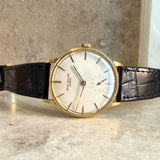 Circa 1960 Patek Philippe Calatrava 18K Gold Watch Ref. 3410 Cal. 27-AM400 35mm Amagnetic - Original Box, Strap & Buckle