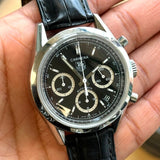 Tag Heuer Carrera Chronograph Watch CV2113-0 Date 39mm S.S. Black Dial - Original Strap IN BOX!