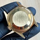 1987 Rolex Day-Date 18038 36 18K Gold Watch Tapestry Dial President Bracelet - IN BOX!