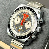 Vintage LeJour Super Meangraf Motorsport Chronograph Watch 39mm France ALL S.S.