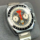Vintage LeJour Super Meangraf Motorsport Chronograph Watch 39mm France ALL S.S.