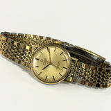 1968 Omega Seamaster De Ville Automatic Watch LL6066 34mm 14K Gold Bezel & S.S. Back