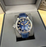 Graham Fortress Monopusher Chronograph Automatic Limited Edition Watch 2FOAS.U01A Blue Date 47mm 2-Box & Papers
