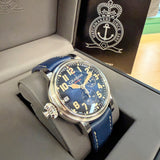Graham Fortress Monopusher Chronograph Automatic Limited Edition Watch 2FOAS.U01A Blue Date 47mm 2-Box & Papers