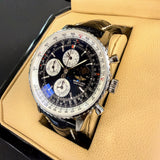 Breitling Navitimer Montbrillant Olympus Chronograph Watch A19340 Calendar Moonphase - IN BOX!