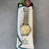 1999 Rolex Oyster Perpetual Date 34 Watch 15233 18K Gold Fluted Bezel ALL 2-Tone Jubilee Bracelet - IN A SERVICE BOX