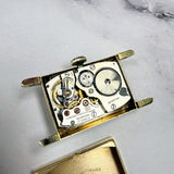 1950 Longines Tank Watch Diamond Dial 14K Gold Cal. 9L 17 Jewels - Original Box