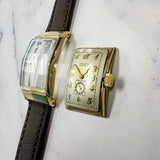 1948 Gruen Curvex Precision Watch Style 602 Cal. 370 17J 22x39mm Swiss 14K Gold