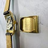 1948 Gruen Curvex Precision Watch Style 602 Cal. 370 17J 22x39mm Swiss 14K Gold
