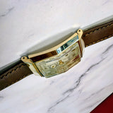 1948 Gruen Curvex Precision Watch Style 602 Cal. 370 17J 22x39mm Swiss 14K Gold