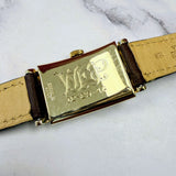 1948 Gruen Curvex Precision Watch Style 602 Cal. 370 17J 22x39mm Swiss 14K Gold