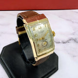 1948 Gruen Curvex Precision Watch Style 602 Cal. 370 17J 22x39mm Swiss 14K Gold