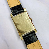 Vintage Gruen Curvex "Executive" Precision 14K Gold Watch Diamond Dial 22x26mm
