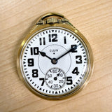 1943 Elgin B.W. Raymond Railroad Pocket Watch Grade 478 21 Jewels 16s 10K GF