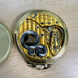 1943 Elgin B.W. Raymond Railroad Pocket Watch Grade 478 21 Jewels 16s 10K GF