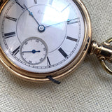 1888 ROCKFORD Pocket Watch 18s Grade 83 15 Jewels Hunter Case Yellow G.F.
