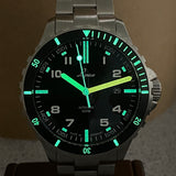 LACO Automatic Diver Watch Himalaya 42 MB 30ATM Wristwatch 862106.MB - Box & Papers!