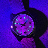 Ladies Rolex Oyster Perpetual 31 Watch Stainless Steel 177200 Pink Baton Markers