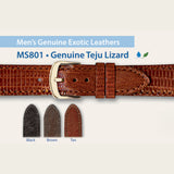 MS801 - Genuine Teju Lizard - Hadley Roma Watch Strap