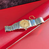 Omega ladies Constellation 1987  vintage watch Omega diamond bezel Swiss quartz wristwatch