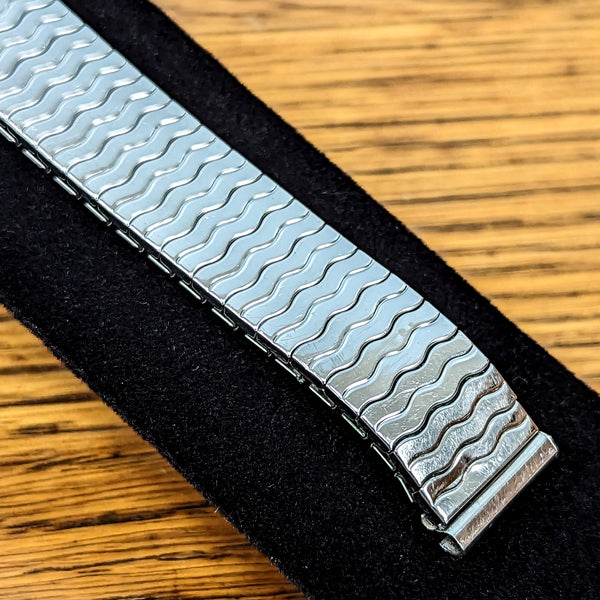 Bracelet Speidel Stretch En Acier Inoxydable Ton Or - Largeur 15mm, Style Traditionnel, Neuf Avec étiquettes