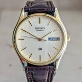 1980 SEIKO SQ Quartz Wristwatch Ref. 8223-7089 Day/Date Indicator Watch