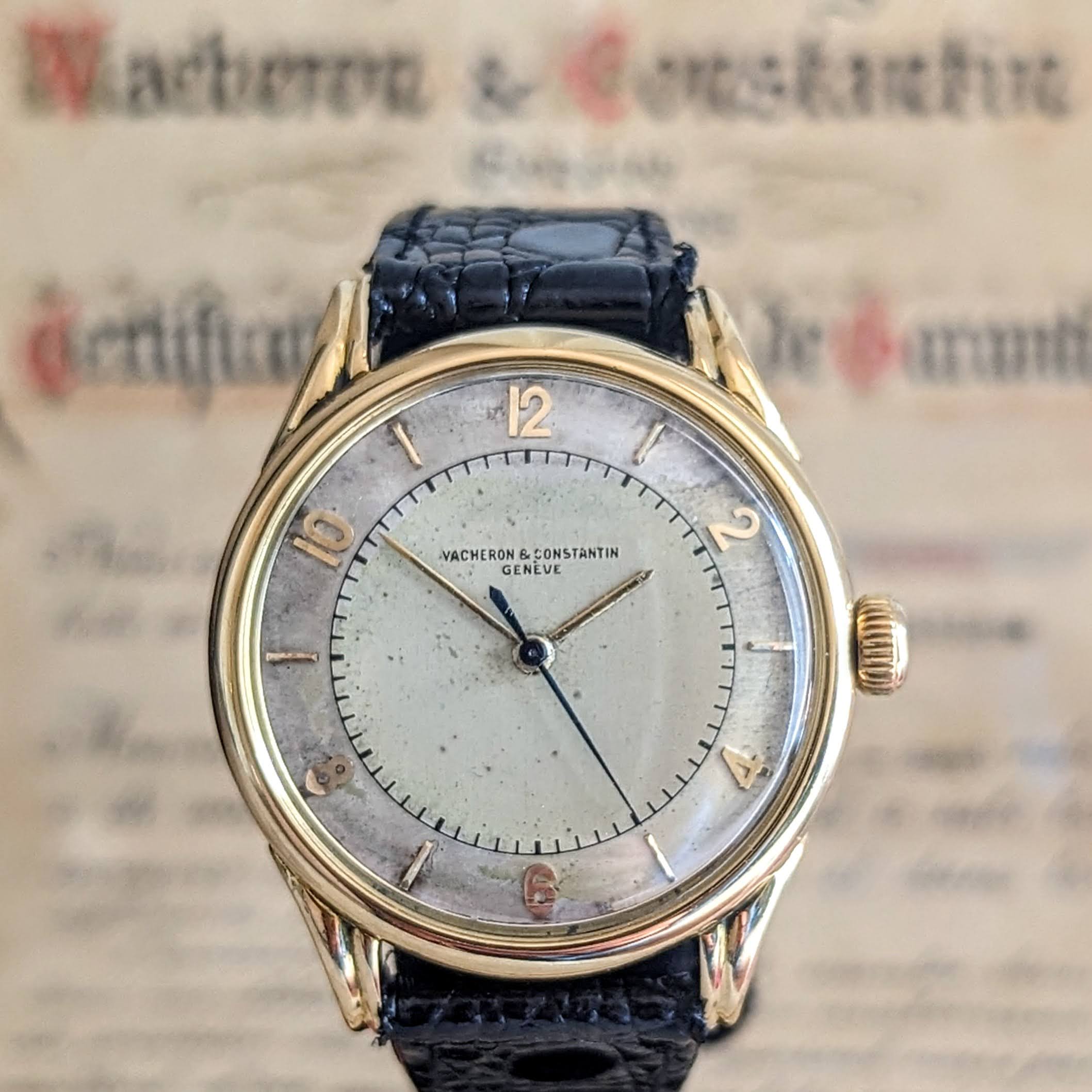 Vacheron Constantin 4466 18K Gold Vintage Bumper Auto Watch