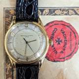 VACHERON & CONSTANTIN Geneve Wristwatch 18K GOLD Ref. 4466 Cal. 477/1 Bumper Automatic Watch - Box & Papers