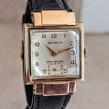 1940s BENRUS Shockabsorber Watch Model AR 1 17 Jewels Swiss Made Wristwatch