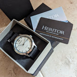 HERITOR Automatic Wristwatch Cal. H35 24 Jewels Display Back Watch - IN BOX!